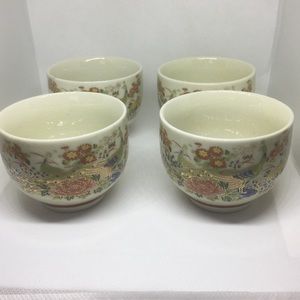 🍵Vintage “Nakagama” set of 4 Japan tea cups/bowl